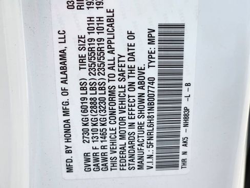 Used 2022 Honda Odyssey Touring image 23