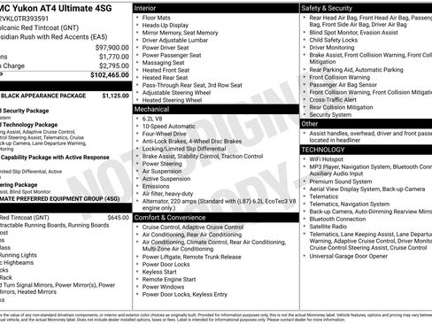 New 2026 GMC Yukon AT4 Ultimate AWD/4WD image 53