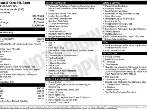 New 2027 Hyundai Kona SEL Sport FWD image 18