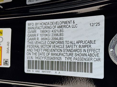 New 2025 Honda Accord LX image 35