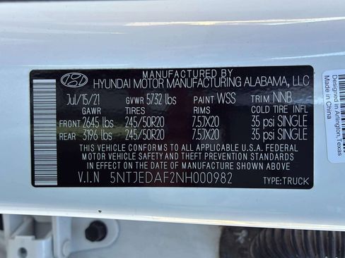 Used 2022 Hyundai Santa Cruz Limited AWD/4WD image 14