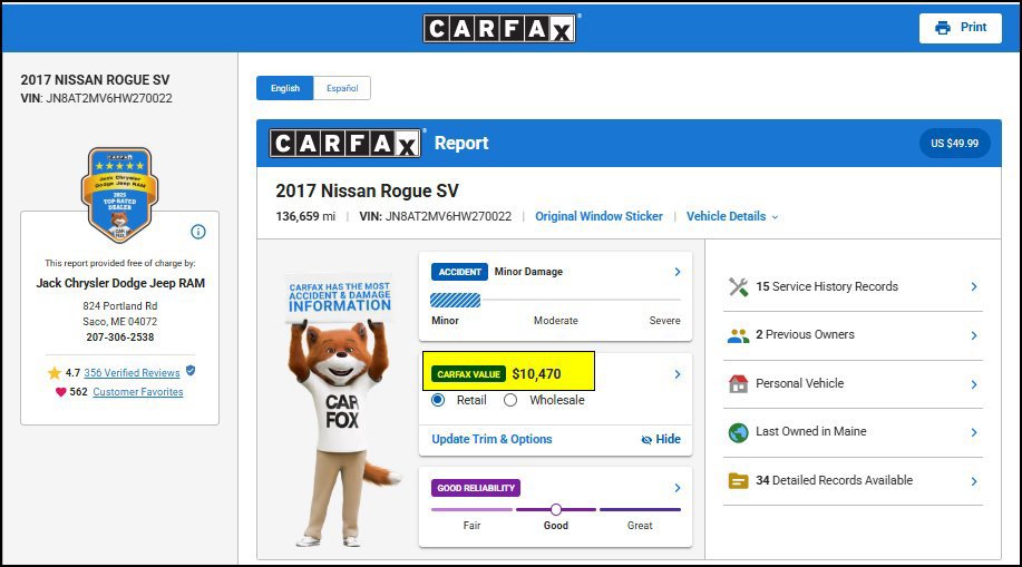 Used 2017 Nissan Rogue SV AWD/4WD image 12