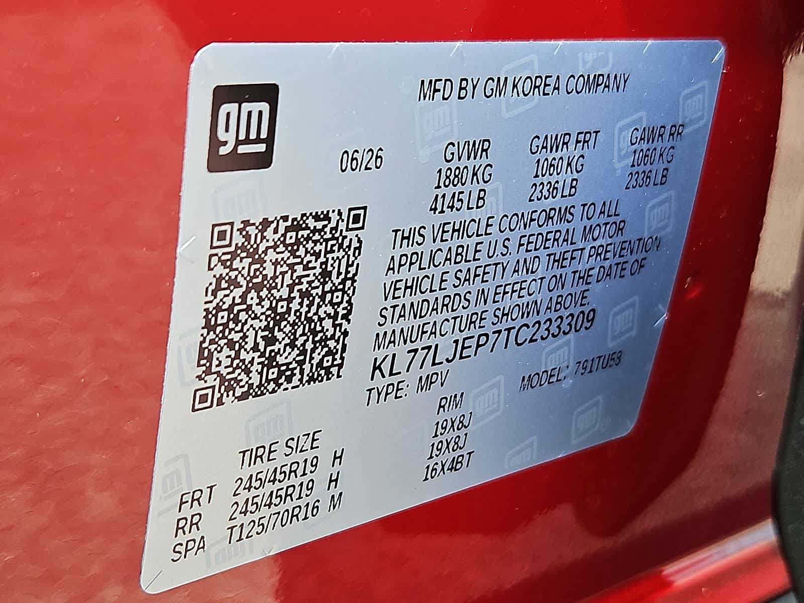 New 2026 Chevrolet Trax RS w/ Driver Confidence Package FWD image 22