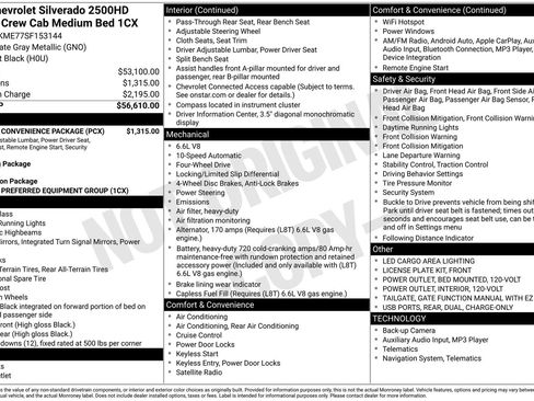 Used 2025 Chevrolet Silverado 2500 Custom w/ Custom Convenience Package AWD/4WD image 17
