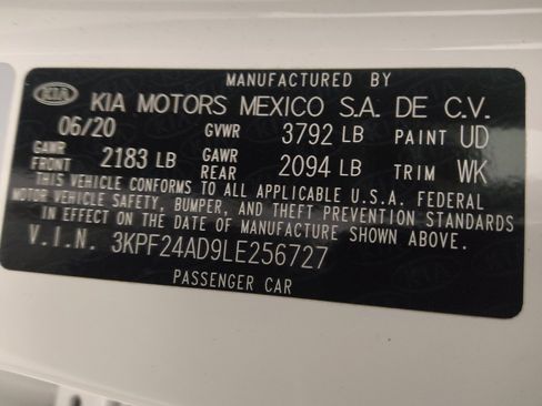 Used 2020 Kia Forte LXS FWD image 33