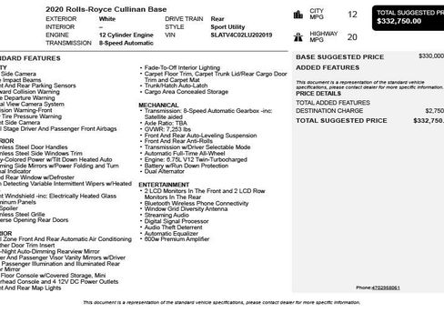 Used 2020 Rolls-Royce Cullinan image 3