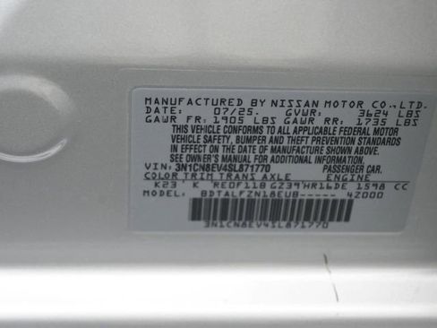 New 2025 Nissan Versa SV w/ Trunk Package image 20