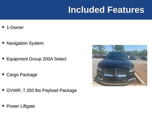 Used 2019 Lincoln Navigator Select w/ Cargo Package RWD image 3