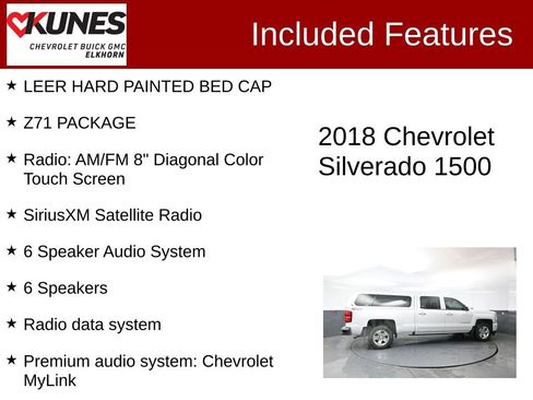 Used 2018 Chevrolet Silverado 1500 LT w/ All Star Edition image 3