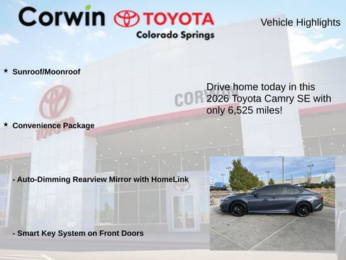 Used 2026 Toyota Camry SE w/ Convenience Package image 7