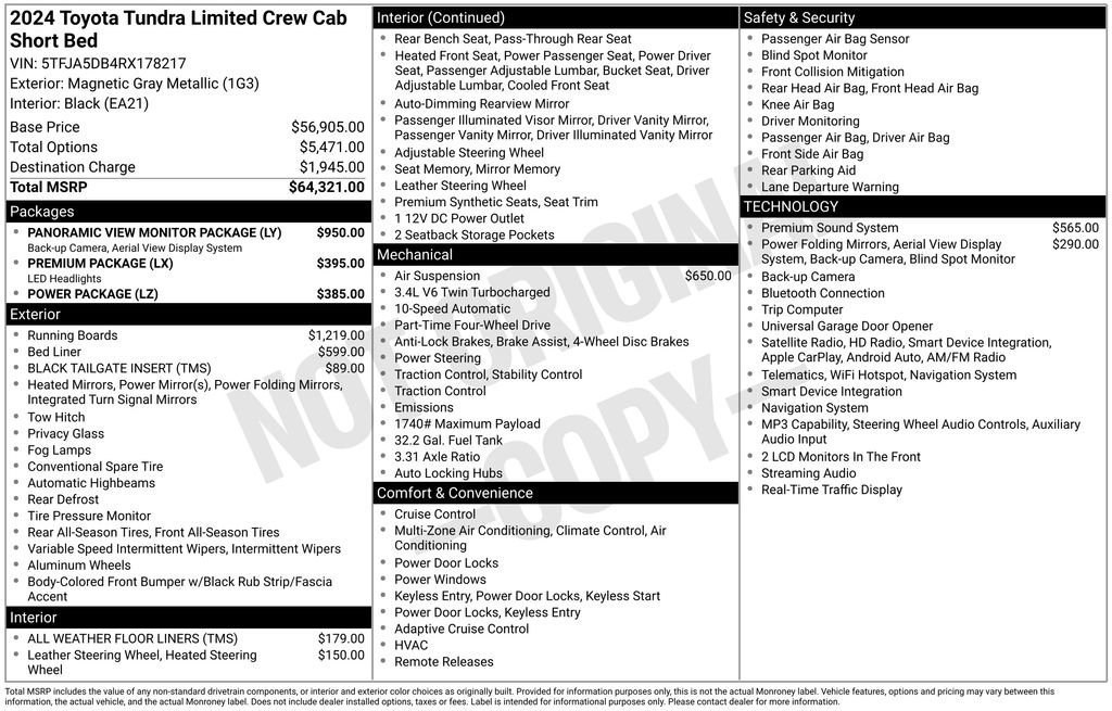 Used 2024 Toyota Tundra Limited AWD/4WD image 34