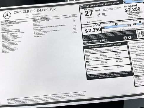 New 2025 Mercedes-Benz GLB 250 4MATIC image 17