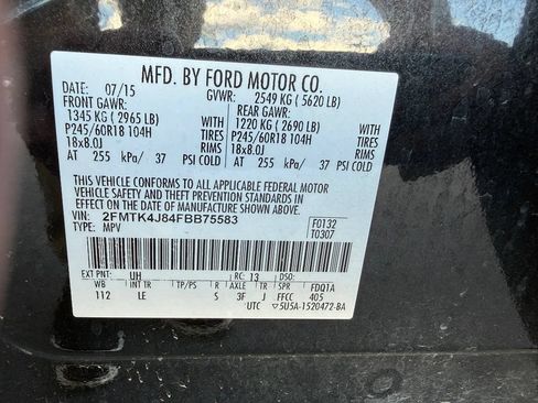 Used 2015 Ford Edge SEL w/ Equipment Group 201A AWD/4WD image 9