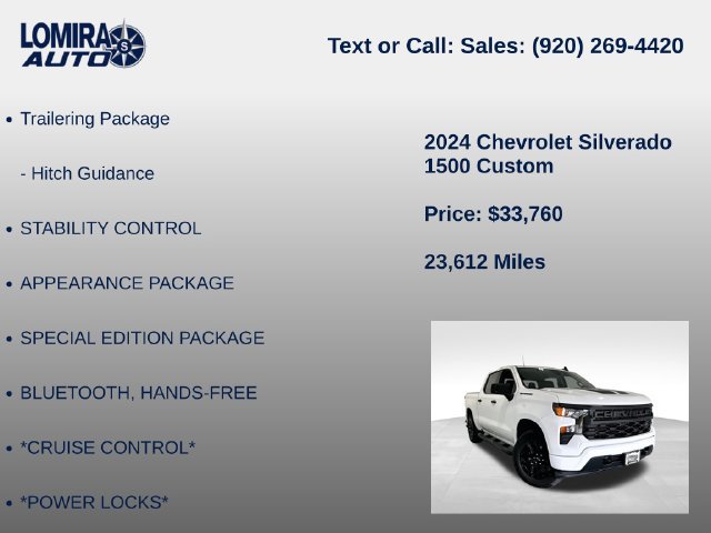Used 2024 Chevrolet Silverado 1500 Custom w/ Rally Edition AWD/4WD image 39