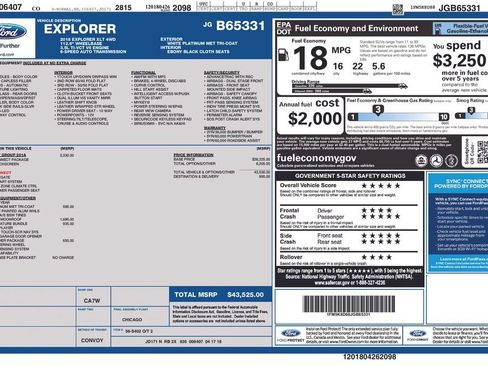 Certified 2018 Ford Explorer XLT w/ Equipment Group 201A AWD/4WD image 38