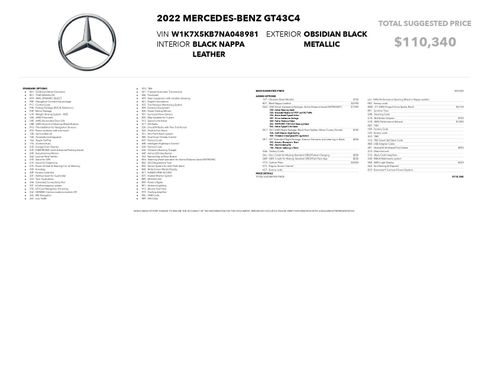 Used 2022 Mercedes-Benz AMG GT 43 image 97