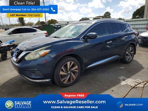 Used 2016 Nissan Murano Platinum w/ Platinum Technology Package FWD image 1