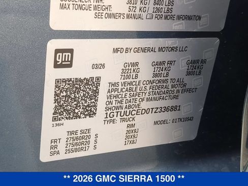 New 2026 GMC Sierra 1500 Elevation w/ Elevation Premium Package AWD/4WD image 25