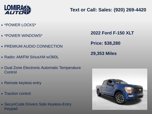 Used 2022 Ford F150 XLT w/ Equipment Group 301A Mid AWD/4WD image 27