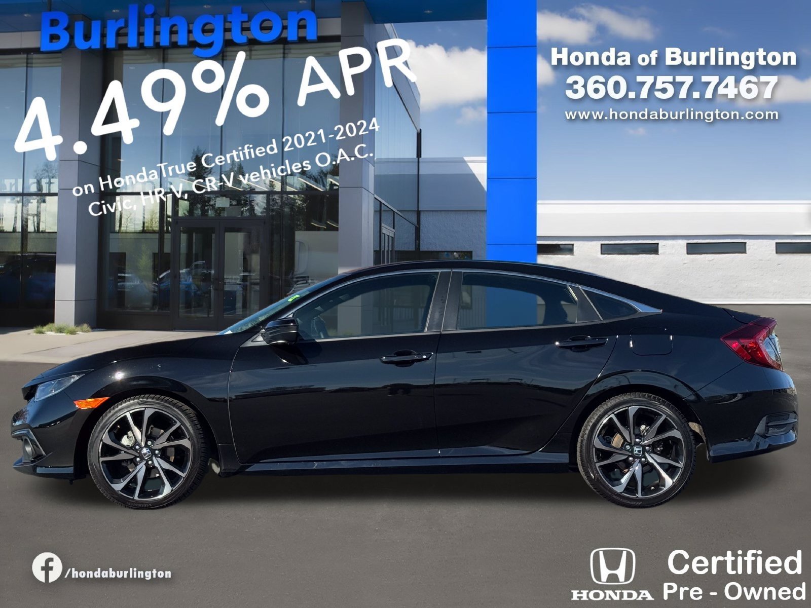 Used 2021 Honda Civic Sport image 3