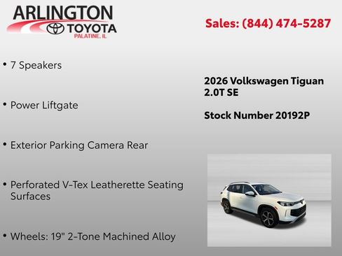 Used 2026 Volkswagen Tiguan SE AWD/4WD image 2