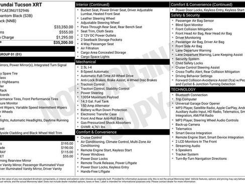 Used 2022 Hyundai Tucson XRT AWD/4WD image 3
