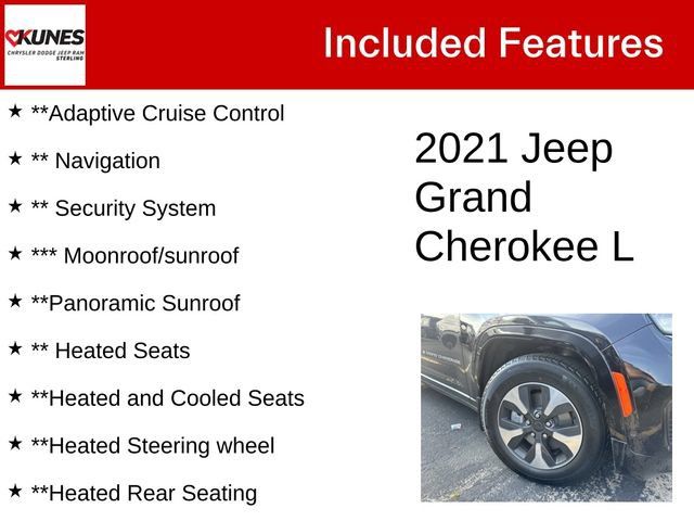 Certified 2021 Jeep Grand Cherokee L Overland w/ Advanced Protech Group III AWD/4WD image 5