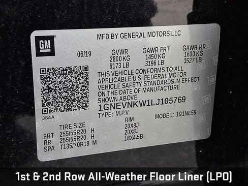 Used 2020 Chevrolet Traverse High Country w/ LPO, Floor Liner Package image 21