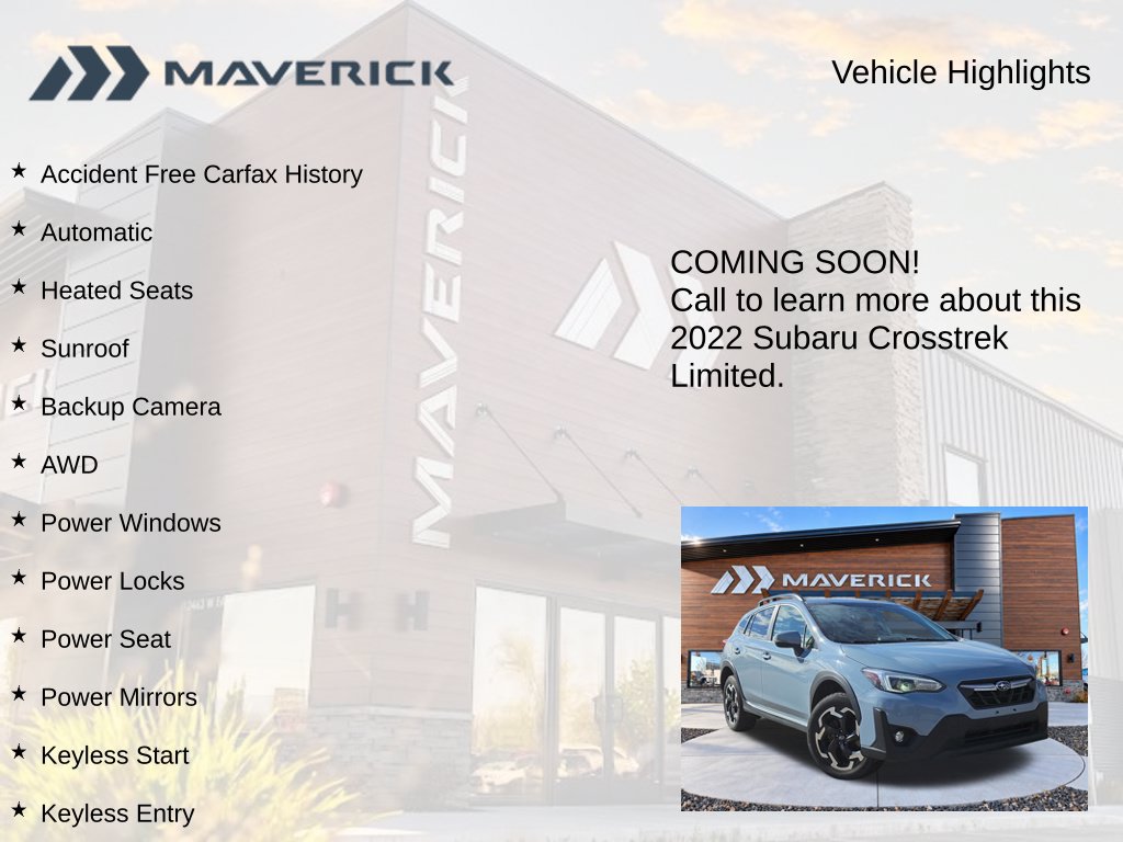 Used 2022 Subaru Crosstrek 2.5i Limited w/ Moonroof Package 1 AWD/4WD image 3