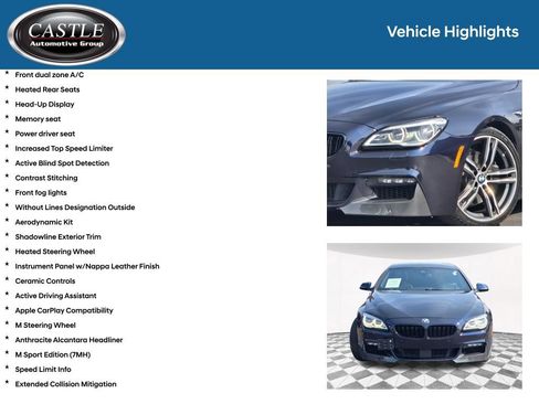 Used 2018 BMW 650i Gran Coupe xDrive w/ Executive Package AWD/4WD image 16
