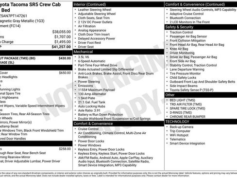 Certified 2023 Toyota Tacoma SR5 w/ Black Out Package (TMS) AWD/4WD image 26