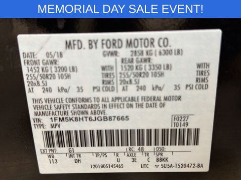 Used 2018 Ford Explorer Platinum AWD/4WD image 40