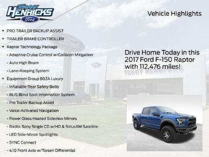 Used 2017 Ford F150 Raptor w/ Equipment Group 802A Luxury