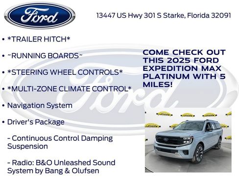 New 2025 Ford Expedition Max Platinum w/ Driver's Package image 15