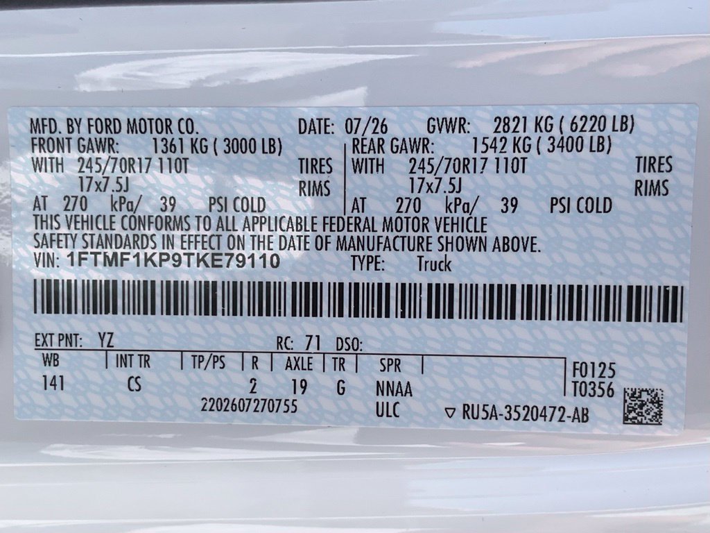 New 2026 Ford F150 XL w/ Equipment Group 103A High RWD image 36