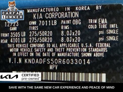Certified 2024 Kia EV9 Land AWD/4WD image 42