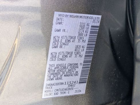 Used 2024 Nissan Titan PRO-4X w/ Pro-4x Utility Package AWD/4WD image 36