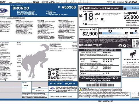 Certified 2025 Ford Bronco Badlands AWD/4WD image 3