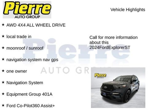 Certified 2024 Ford Explorer ST w/ Equipment Group 401A AWD/4WD image 7