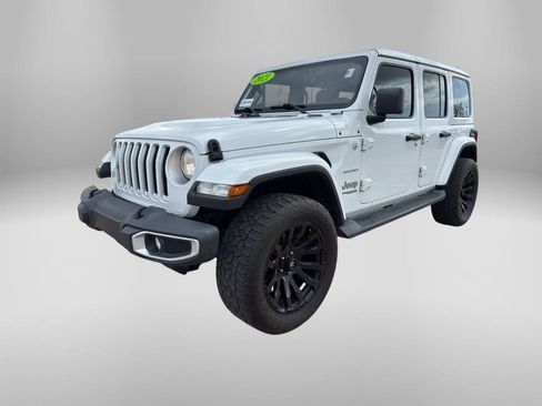 Used 2021 Jeep Wrangler Unlimited Sahara w/ Uconnect 4C Nav & Sound Group AWD/4WD image 1