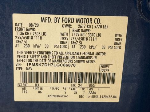 Used 2020 Ford Explorer XLT image 50