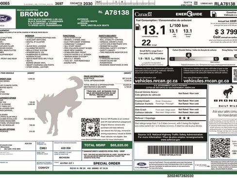 Certified 2024 Ford Bronco Black Diamond AWD/4WD image 5