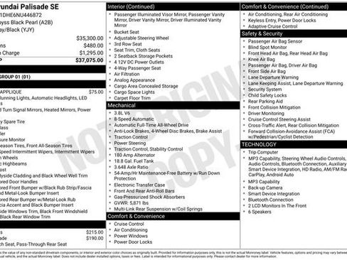 Used 2022 Hyundai Palisade SE AWD/4WD image 36