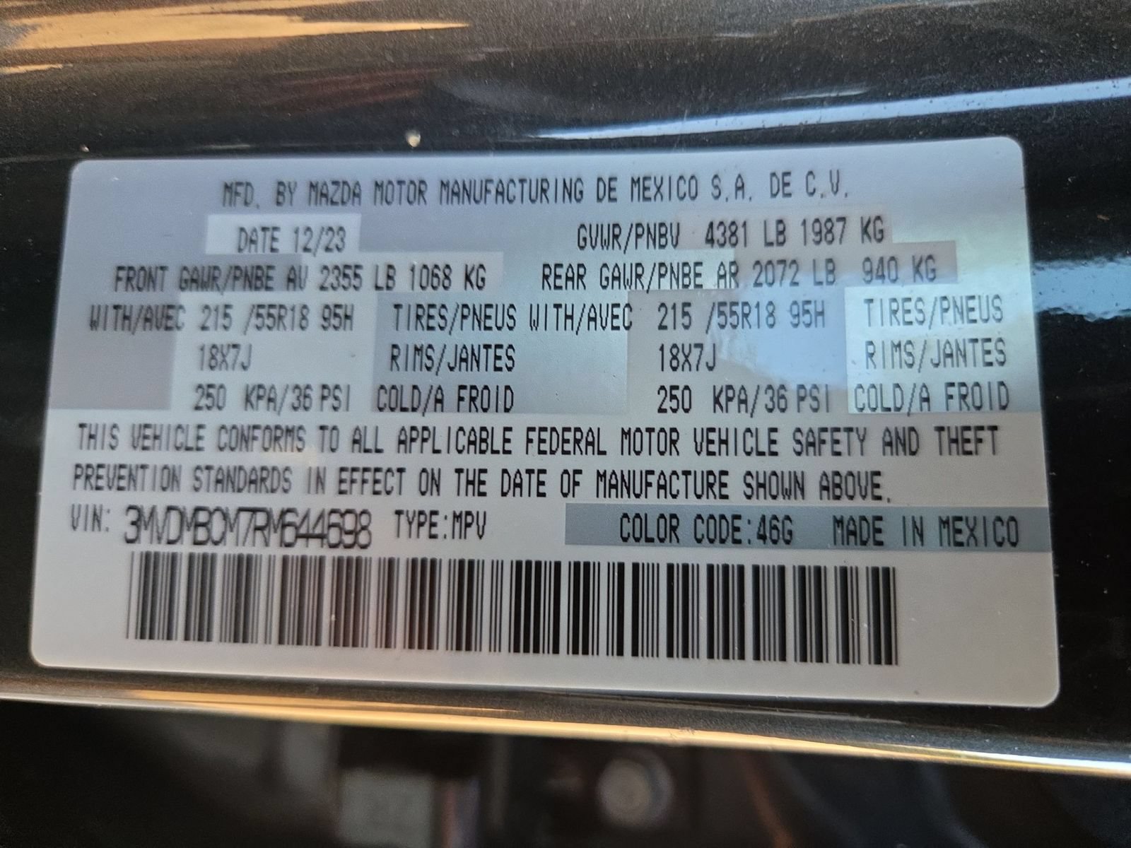 Certified 2024 MAZDA CX-30 AWD 2.5 S w/ Preferred Package image 33