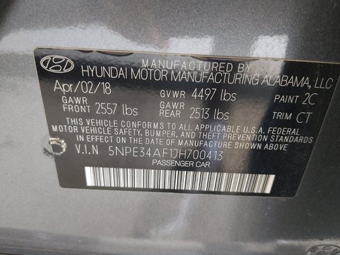 Used 2018 Hyundai Sonata Sport w/ Tech Package 05 FWD image 33