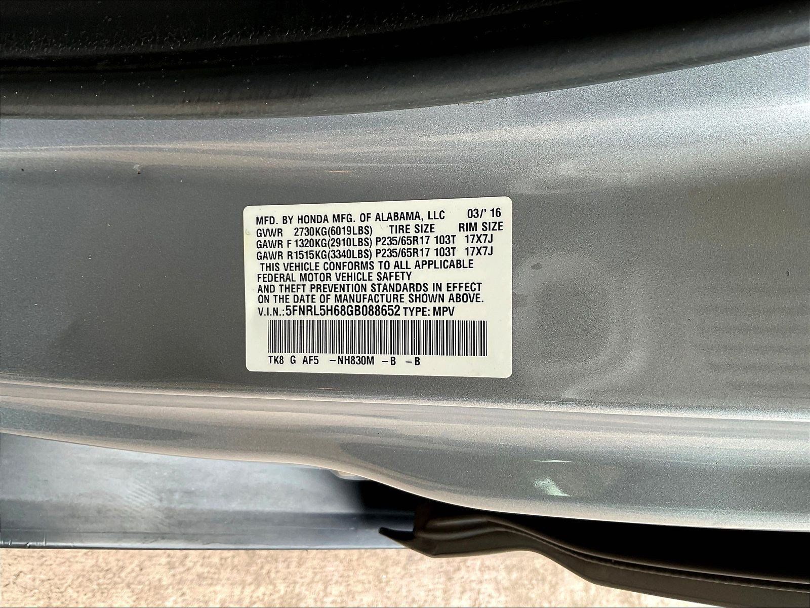 Used 2016 Honda Odyssey EX-L image 18