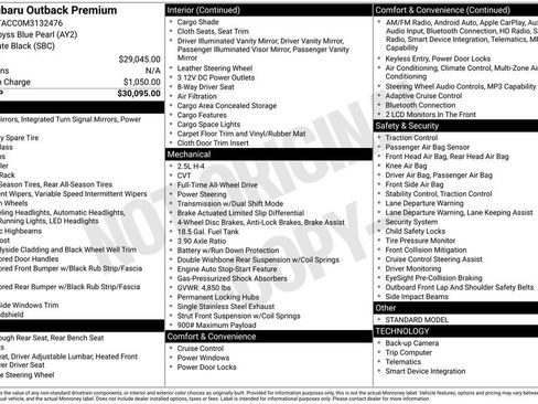 Used 2021 Subaru Outback Premium image 15