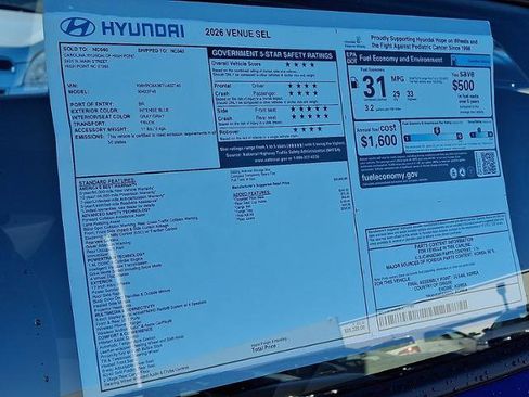 New 2026 Hyundai Venue SEL image 11