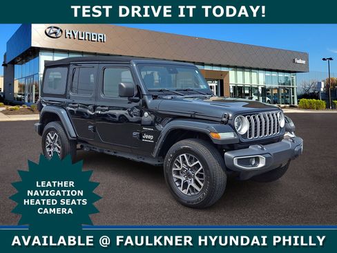 Used 2024 Jeep Wrangler Unlimited Sahara w/ Technology Group AWD/4WD image 1