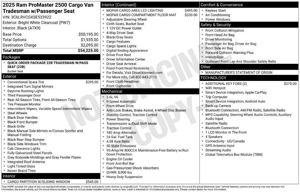 Used 2025 RAM ProMaster 2500 FWD image 25